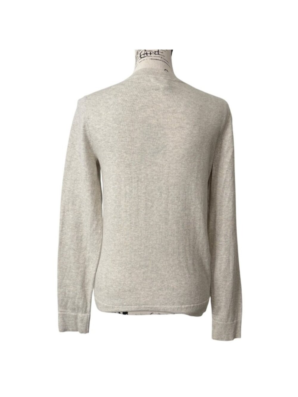 J. Crew Womens Size M Teddie French Bulldog Sweater Beige Pullover Cotton - Picture 3 of 7